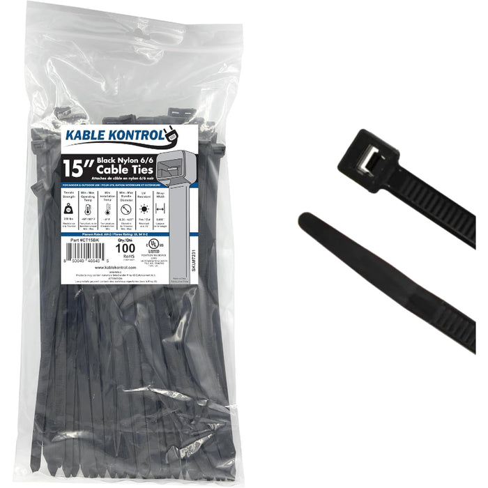 Black Cable Ties - UV Resistant