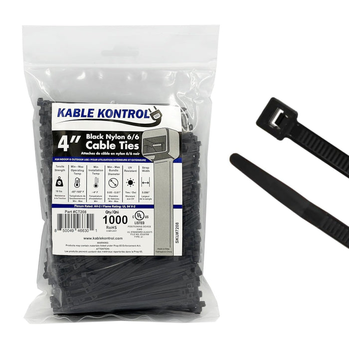 Black Cable Ties - UV Resistant