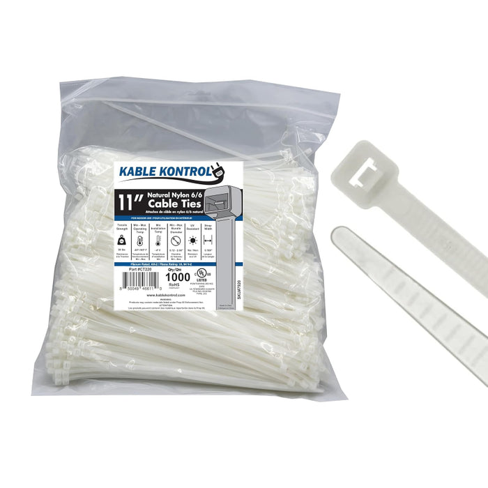 Natural Clear Nylon Zip Ties