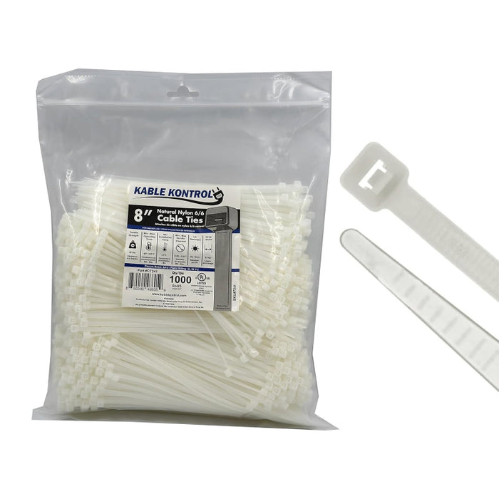 Natural Clear Nylon Zip Ties