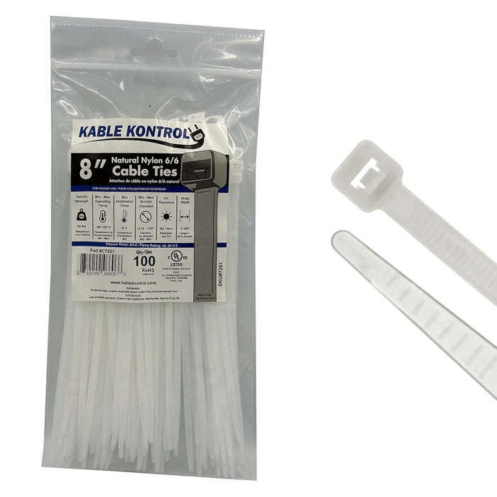 Natural Clear Nylon Zip Ties