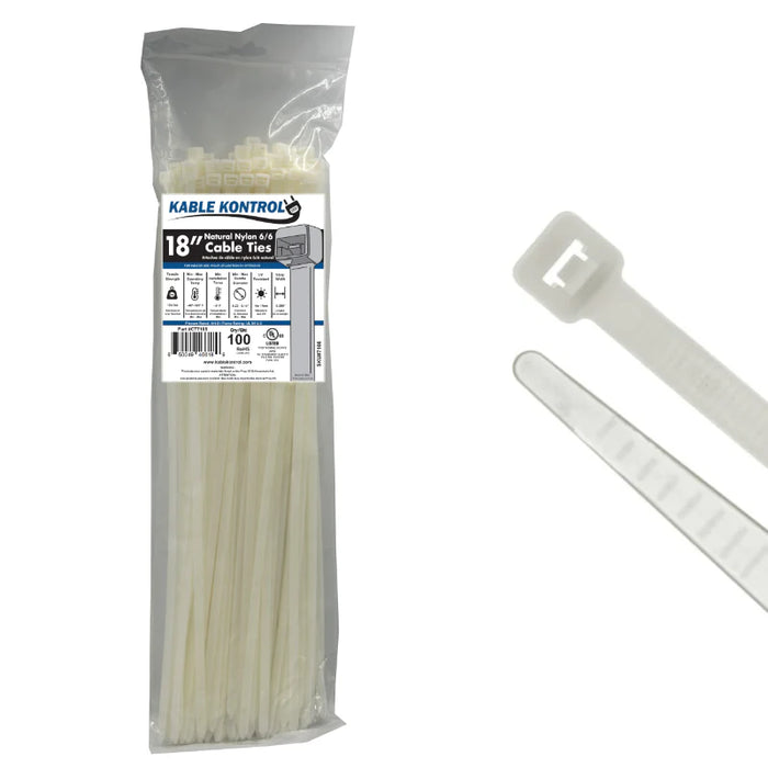 Natural Clear Nylon Zip Ties