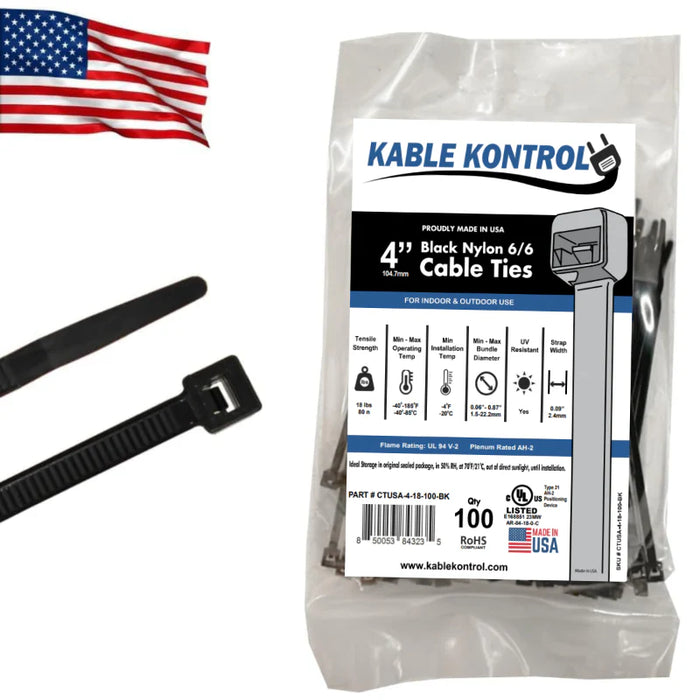 Made In USA Cable Zip Ties