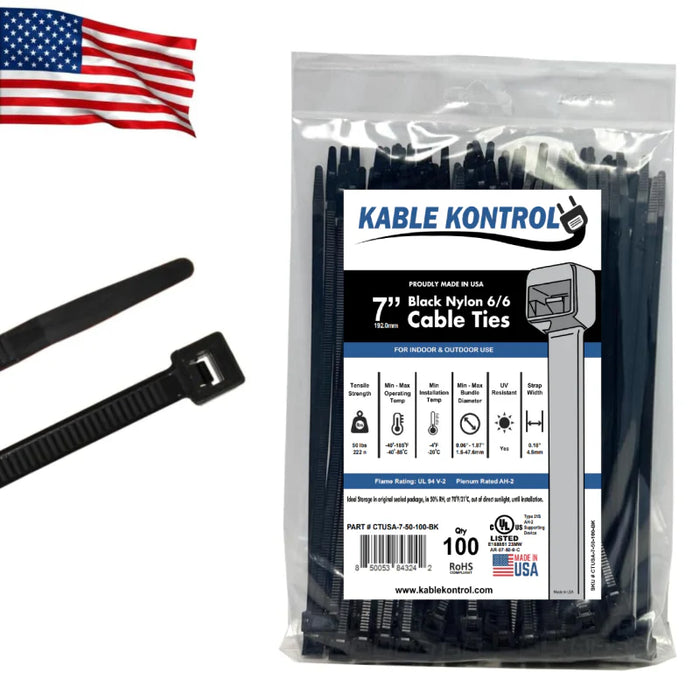 Made In USA Cable Zip Ties