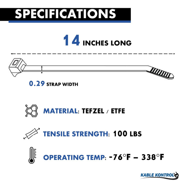 (ETFE) Tefzel Cable Ties