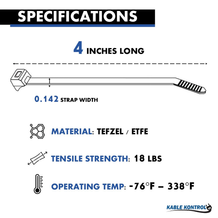 (ETFE) Tefzel Cable Ties