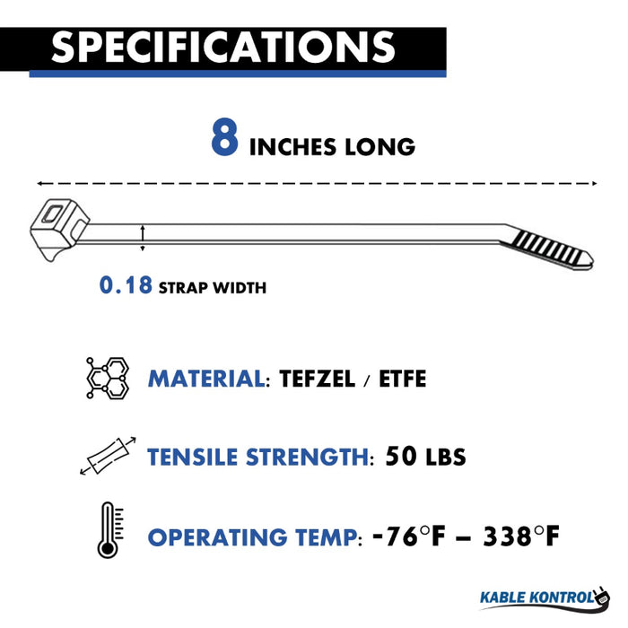 (ETFE) Tefzel Cable Ties