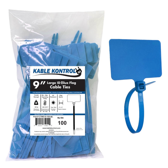 Large ID Flag Cable Zip Ties