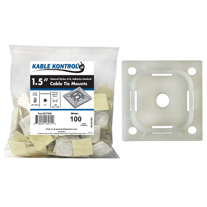 Adhesive Cable Tie Mounts