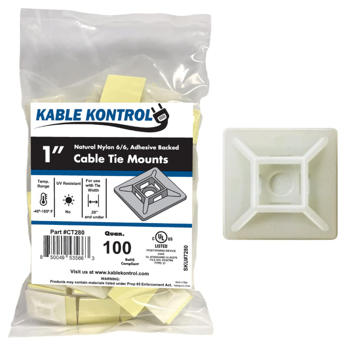 Adhesive Cable Tie Mounts