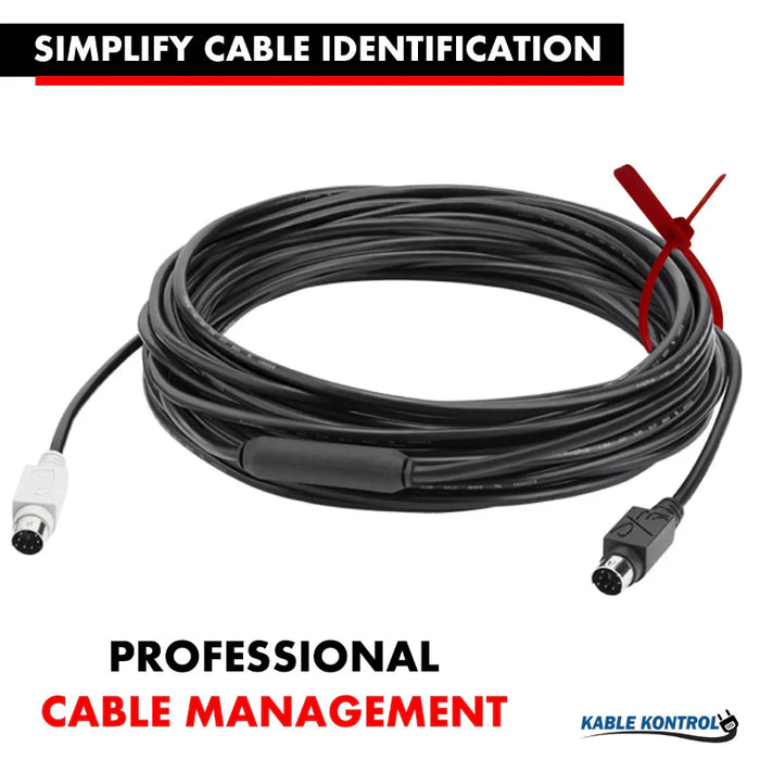 Serialized Flag Identification Numbered Cable Zip Ties