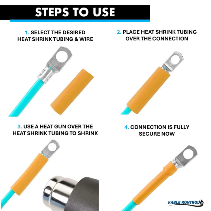 2:1 - Single Wall Polyolefin - Heat Shrink Tubing - White