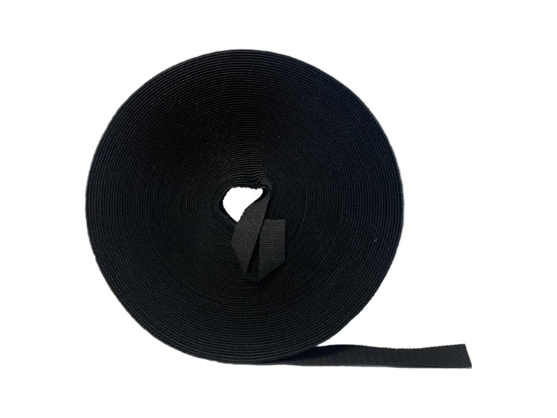 Hook and Loop Fastener Tape - 3/8" Width - 75' Roll - Black