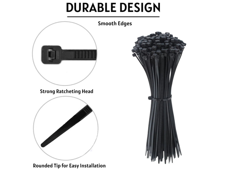 Black Cable Ties - UV Resistant