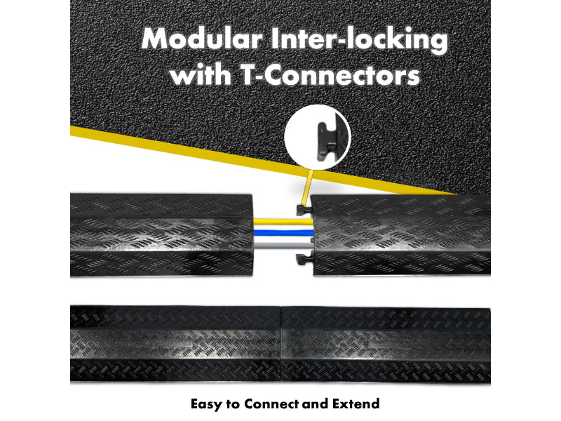 Rubber Drop Over Cable Covers - 3 Channels - FCC9802