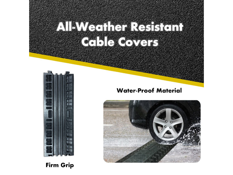 Rubber Drop Over Cable Covers - 3 Channels - FCC9802