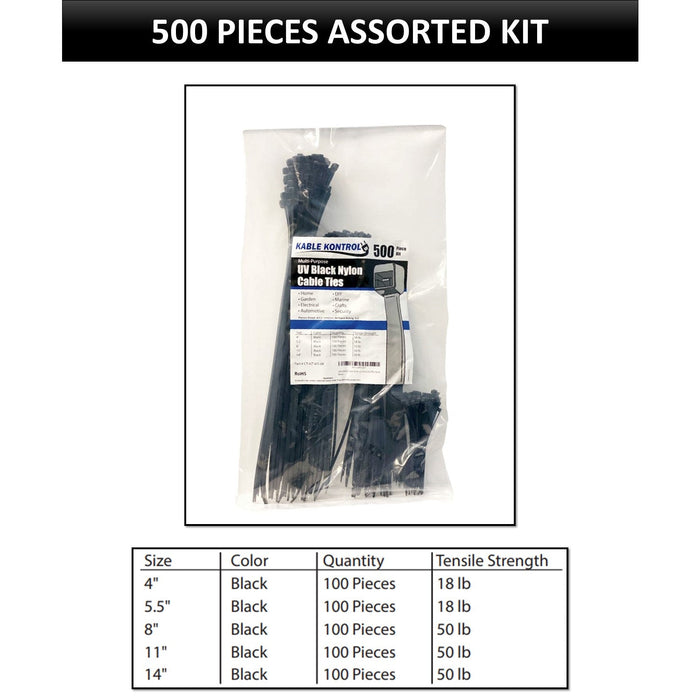 Assorted Sizes Zip Tie Kits