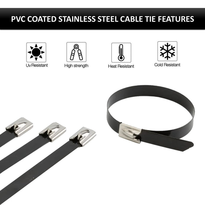 Plastic Coated Stainless Steel Cable Ties