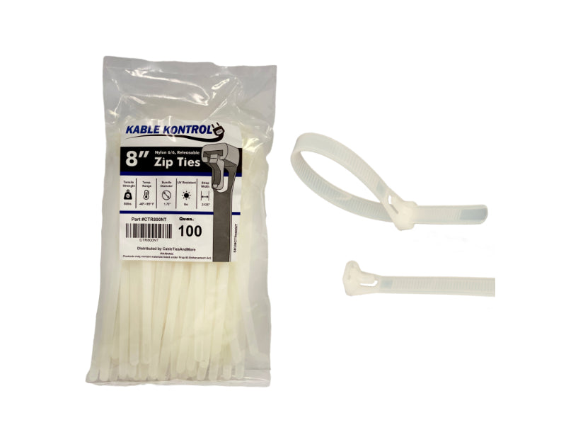 Releasable Reusable Zip Ties