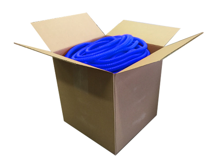 Convoluted Split Wire Loom Tubing - 3/8" Inside Diameter - 1900' Length - Blue