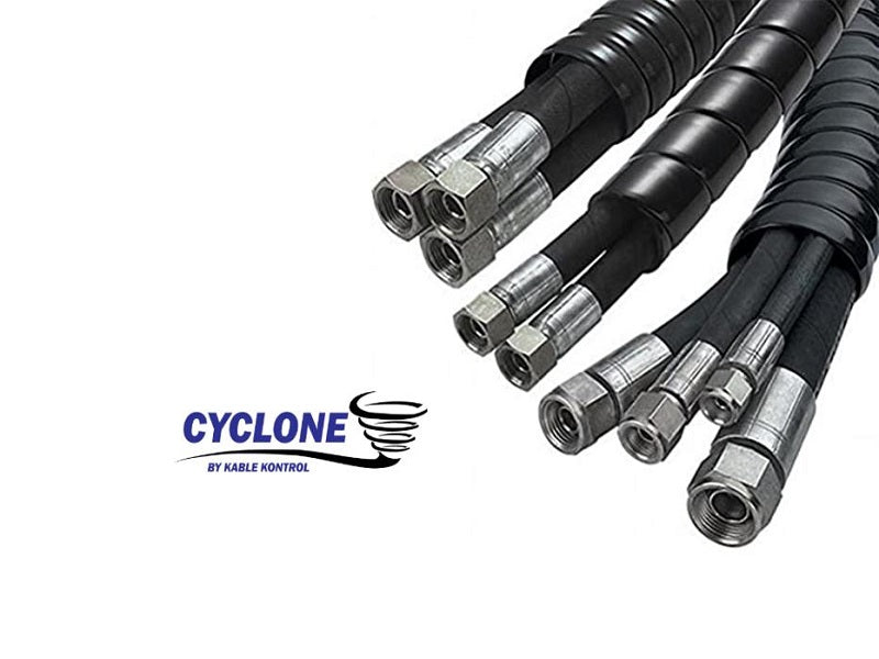 Cyclone Hydraulic Hose Wrap Spiral Tubing