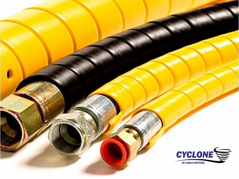 Cyclone Hydraulic Hose Wrap Spiral Tubing