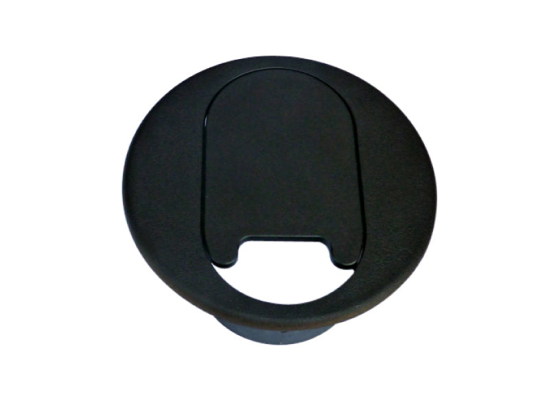 Round Plastic Desk Grommets - Oval Bottom