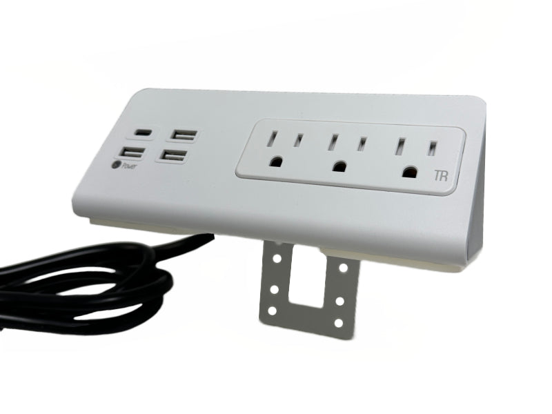 Desktop & Bedside Power Strip with USB C Port