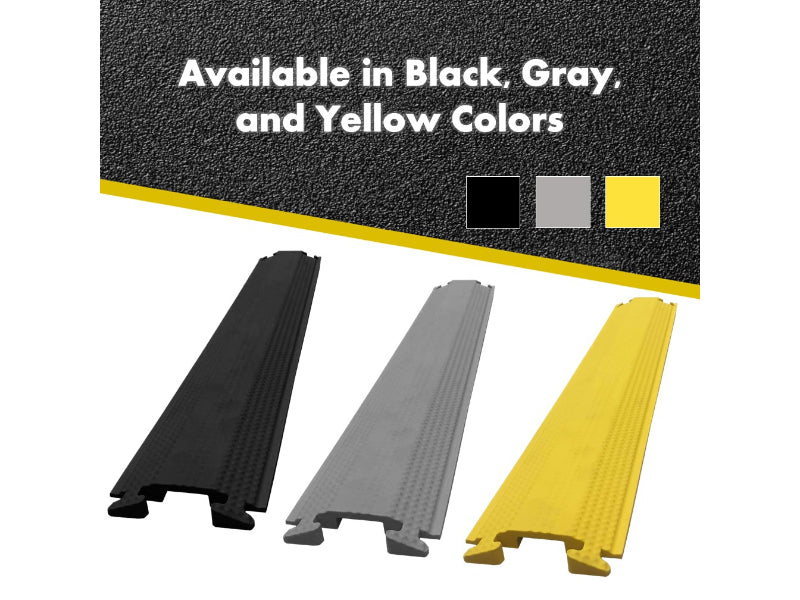 Rubber Drop Over Cable Covers - 1 Channel - 60" Long - FCC999-60