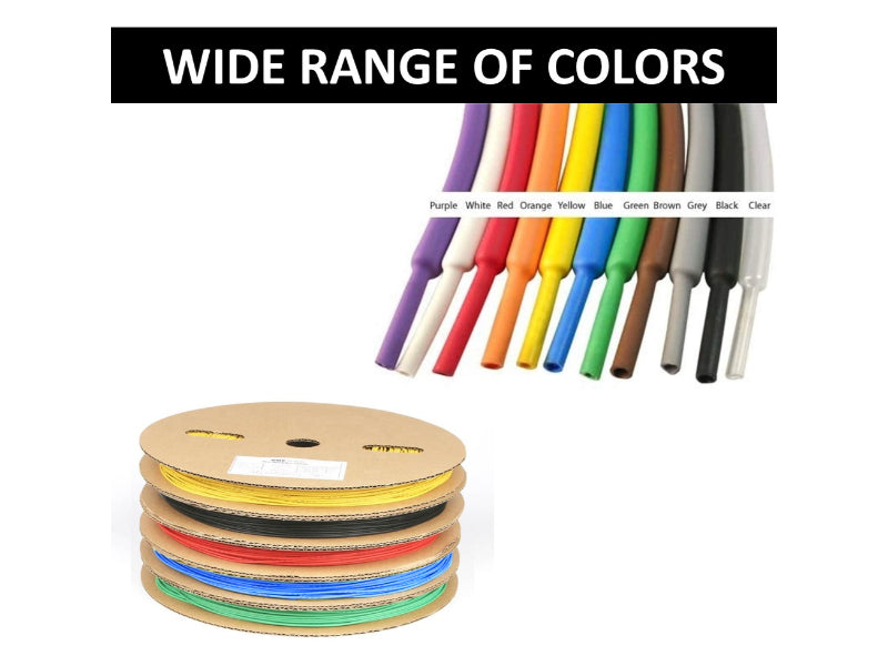 Blue roll of 2:1 Polyolefin Heat Shrink Tubing