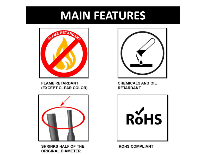 Red Heat Shrink Tubing 2:1