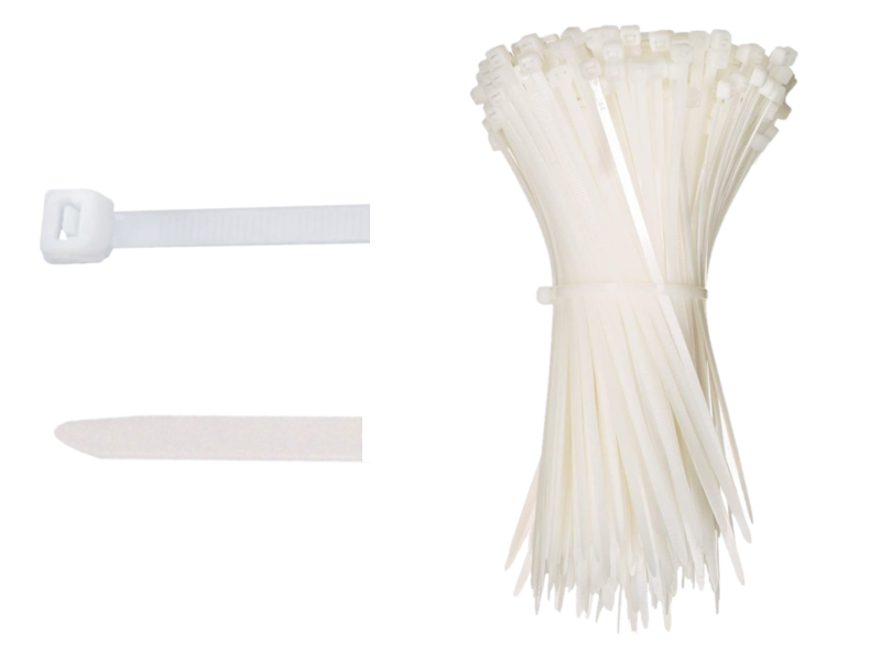 Natural Clear Nylon Zip Ties