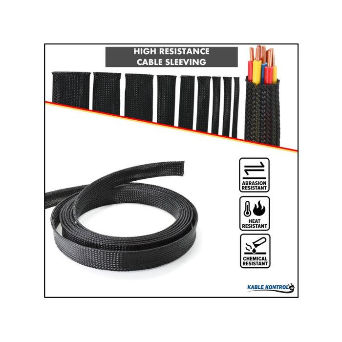 Nylon Braided Sleeving - 1/2" Inside Diameter - 500' Length