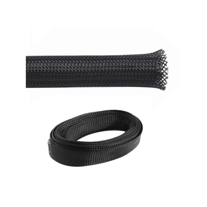 Expandable PET Braided Sleeving - 1/4" Inside Diameter - 25' Length