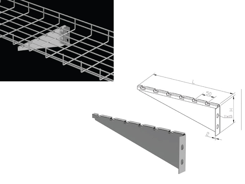 12" V Wall Bracket