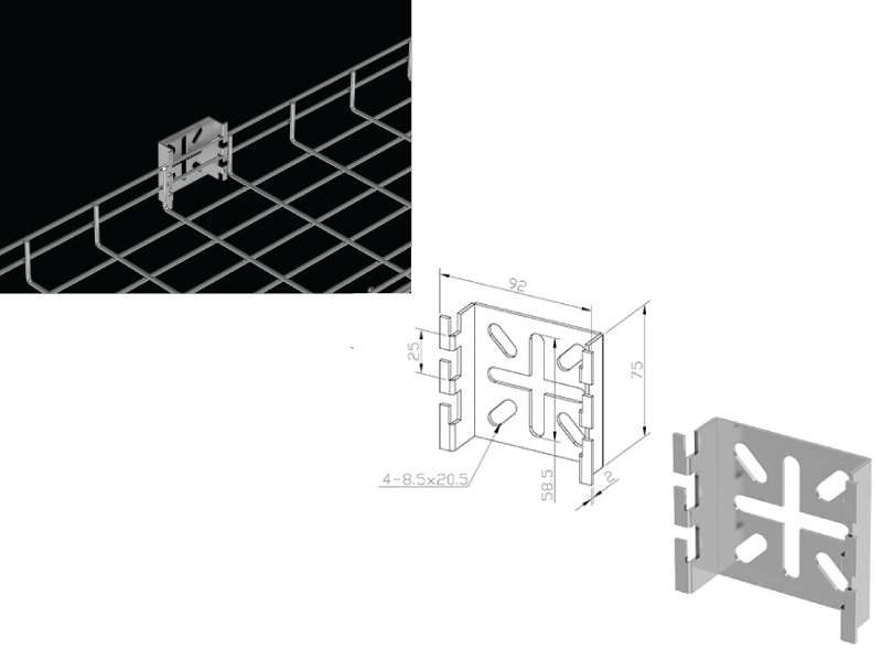 Cable Tray Spider Bracket