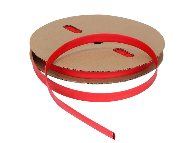 3:1 Heat Shrink Tubing - Single Wall Polyolefin - 2" Inside Diameter - 100 Ft Spool - Red