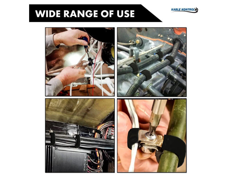 Steel Cable Clamps - Vinyl Insulated & Zinc Plated