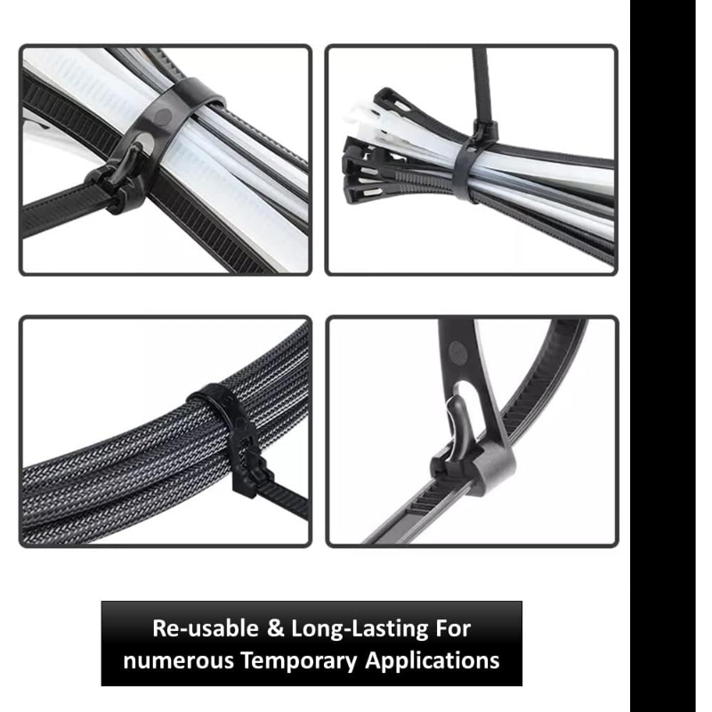 Releasable Reusable Cable Zip Ties - 4