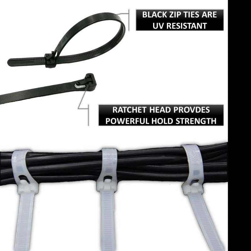 Releasable Reusable Cable Zip Ties - 3