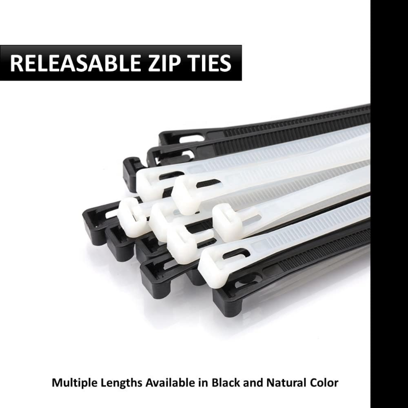Releasable Reusable Cable Zip Ties - 1