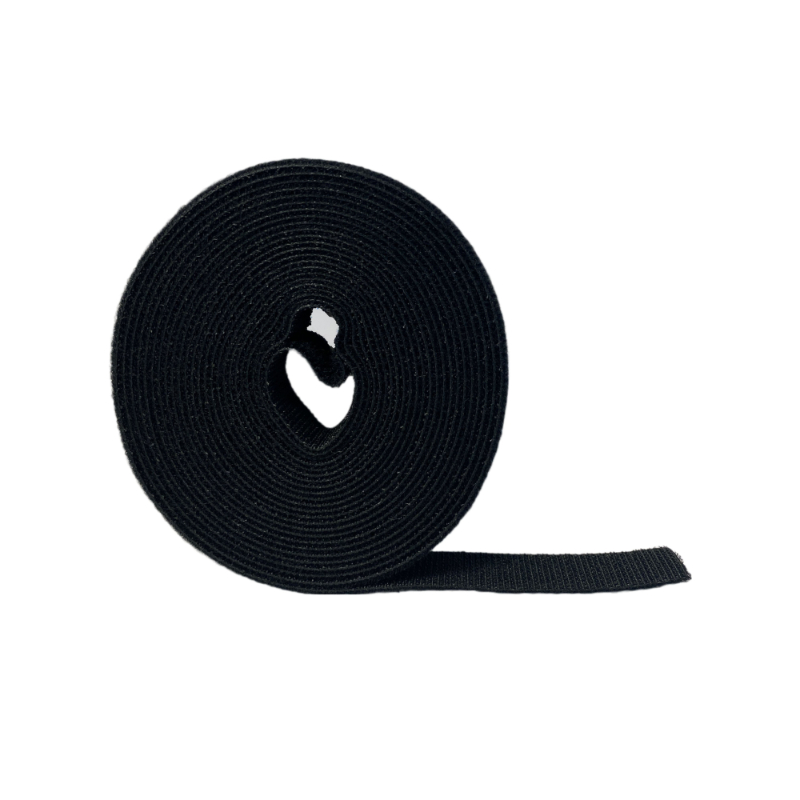 Image of hook-and-loop-tape-roll-mt7149-3-4-15-feet-velcro-double-sided-black