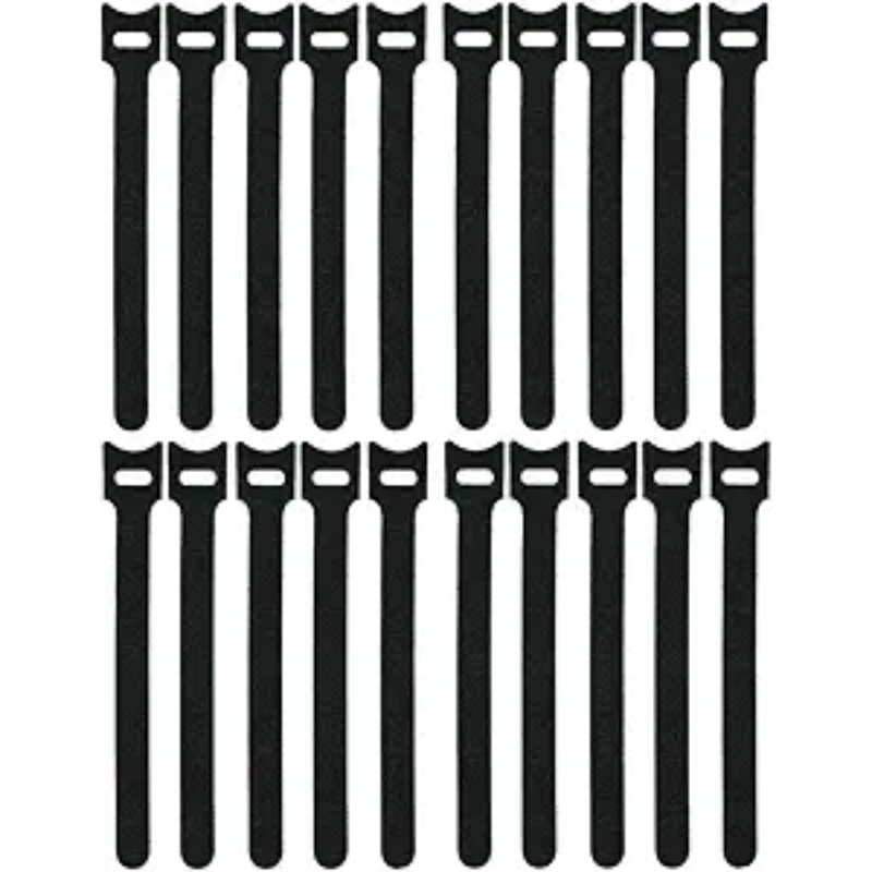 Image of Kable Kontrol™ Hook and Loop Fastener Wraps - Black